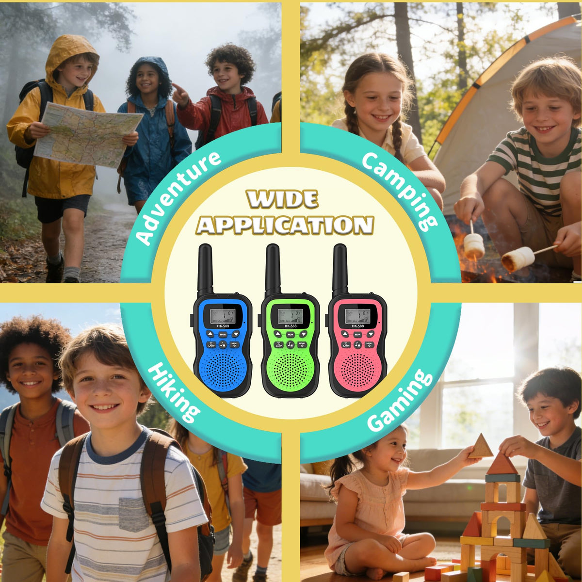 WITPAW walkie talkies in gift-ready packaging for birthdays or holidays