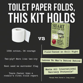 Witty Yeti Shart Survival Kit non-alcoholic wipes for quick, cleanups.