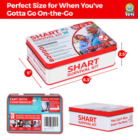 Witty Yeti tissues tube pack showing quick wipe solution with humor