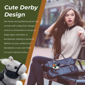 Wiwiqing horse racing festival souvenir plush keychain for gifts