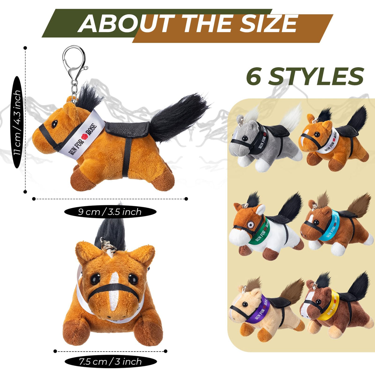 Wiwiqing Run for the Rose derby plush keychain evokes racing memories