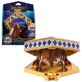 Wizarding World Chocolate Frog box opening shows the leap-ready toy for imaginative play.