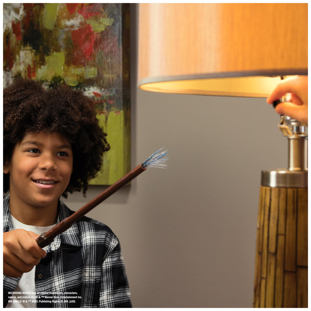 Wizarding World wand in action for pretend play and storytelling
