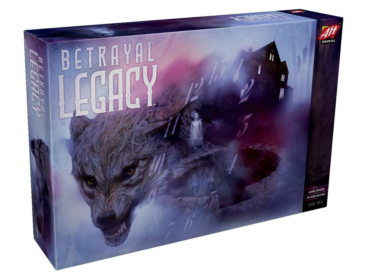 Betrayal Legacy replayability graphic emphasizing fresh playthroughs.