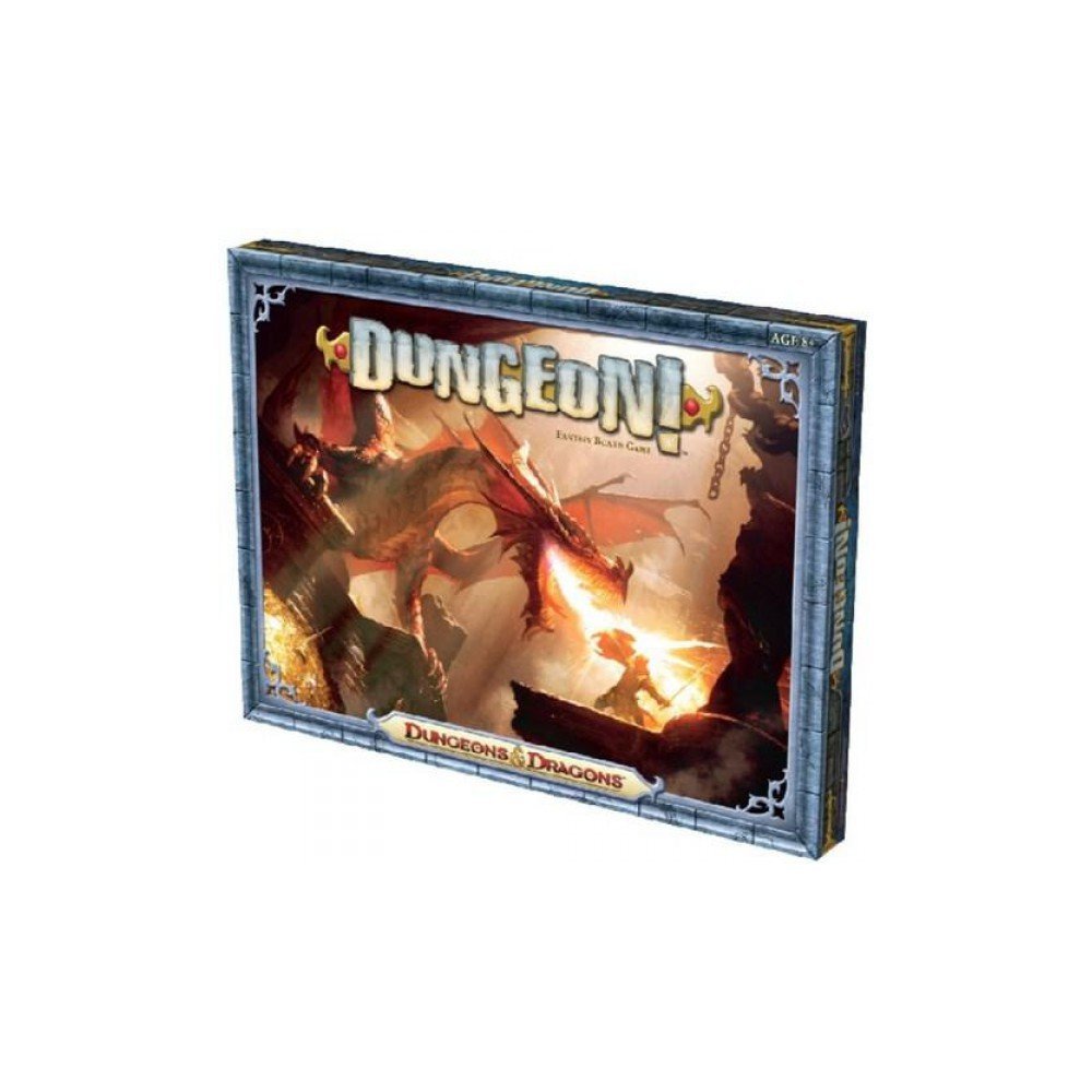 Wizards of the Coast Dungeon! board game cover perfect for family game night and adventurous dungeon quests.
