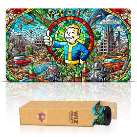 Wizcraft Gaming Stained Glass Apocalypse front view with vivid art for confident gameplay
