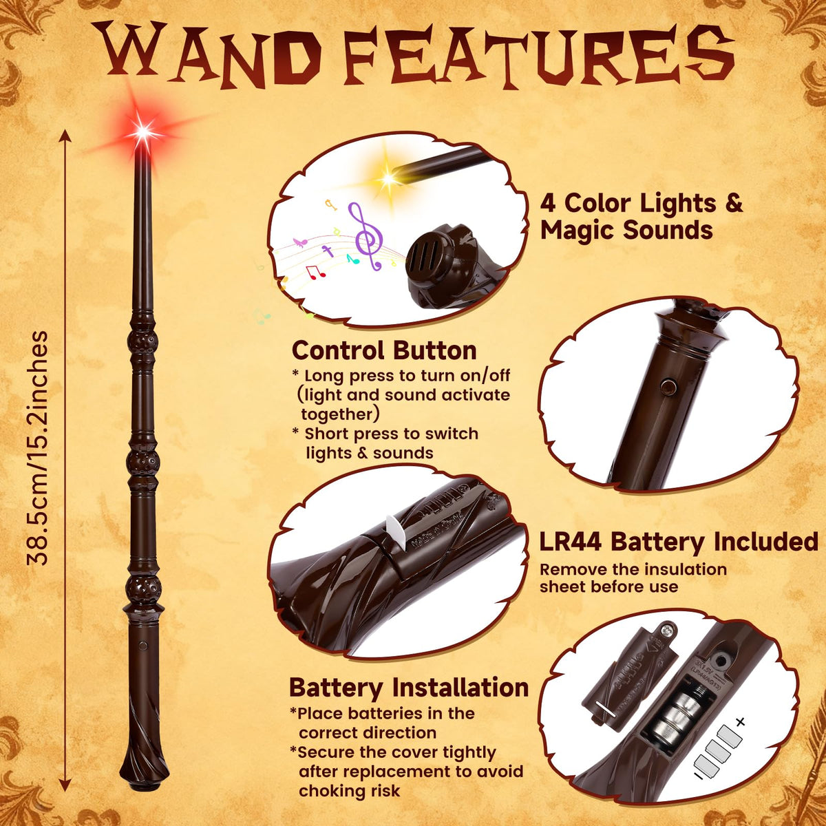 WizWonders 12-pack wand set for classrooms and event prizes.