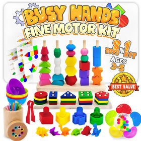 WIZZLY 8-in-1 Busy Hands color sorter enhances color recognition and coordination.