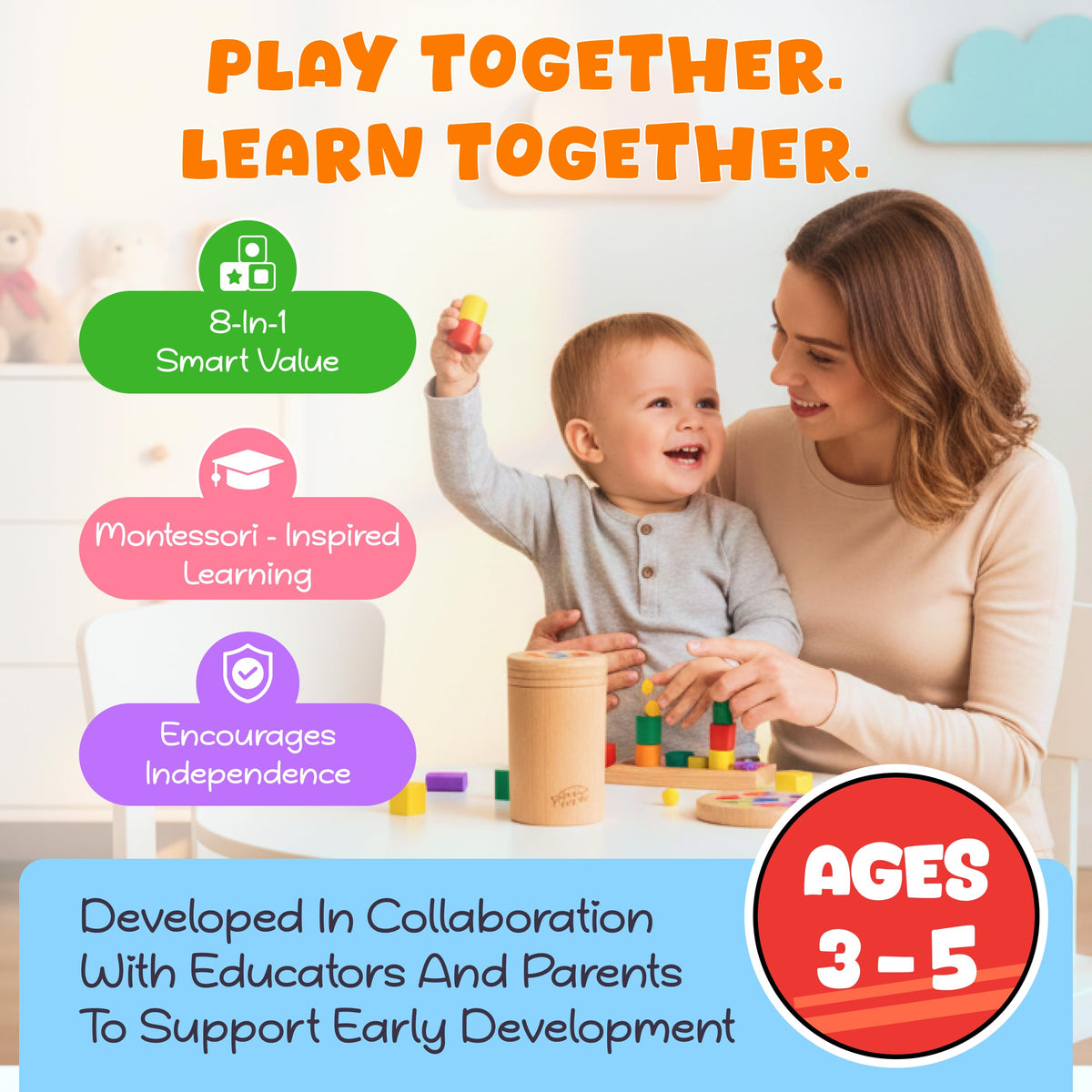 WIZZLY 8-in-1 Busy Hands fine motor activities enhance focus and creativity.