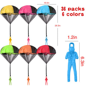 Wizzosivoor no-tangle design parachute toy for smooth tossing.
