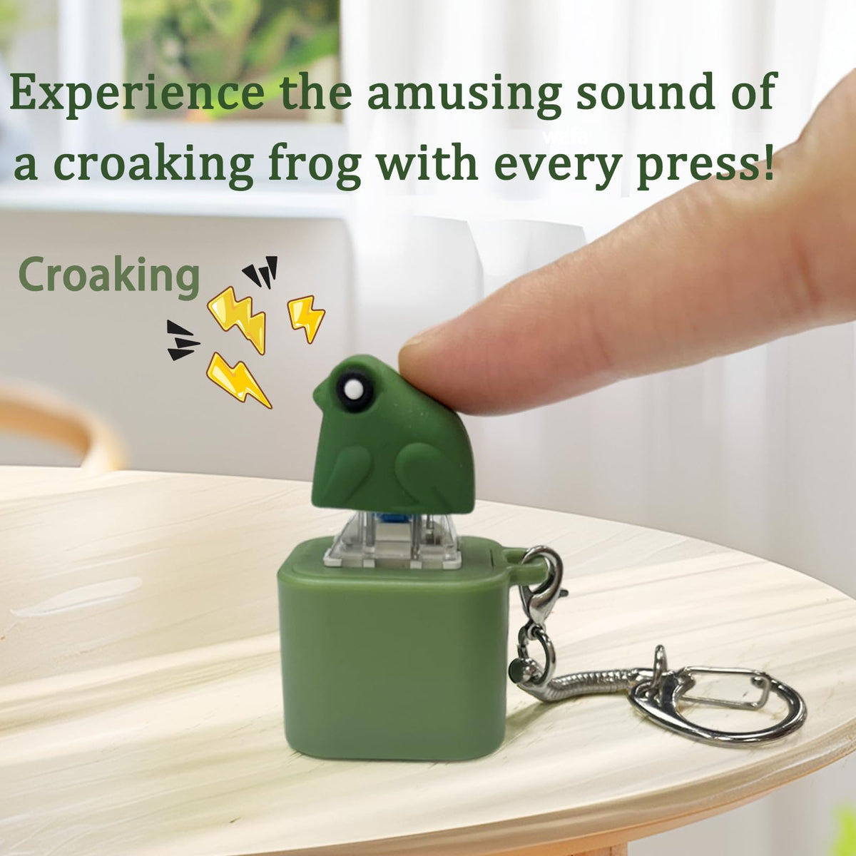 WJOVK frog croaking fidget toy LED lights for mood enhancement