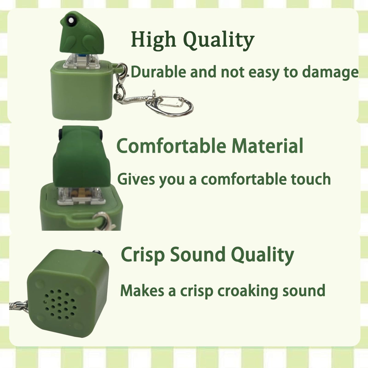 WJOVK frog croaking fidget toy USB-C charging for quick power
