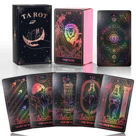 WJPC Rose Gold Edge tarot cards front view, premium feel for focused readings