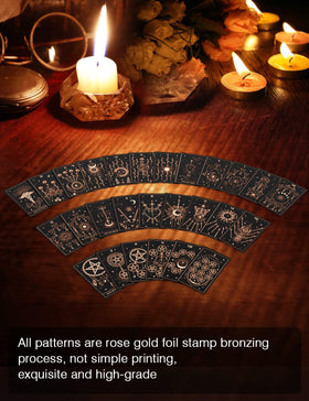 WJPC rose gold guidebook accompanying the tarot deck for learning.