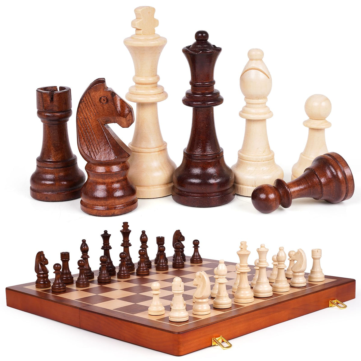 WJZDY 20-inch folding chess board for tournament-style play.