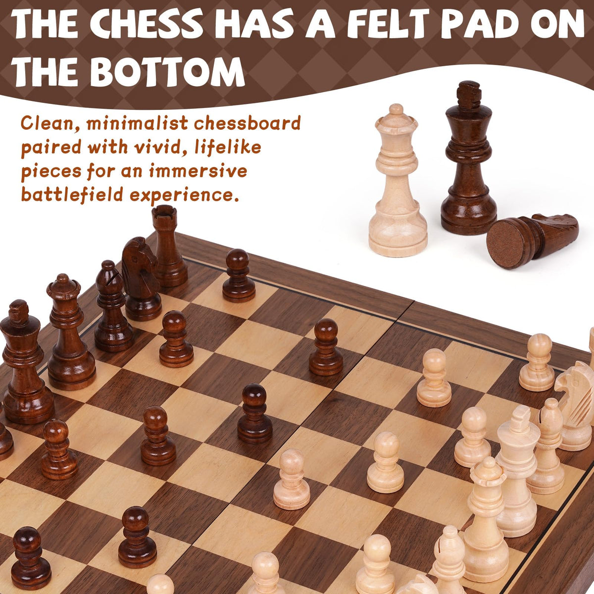 WJZDY extra queens included for smooth pawn promotions.