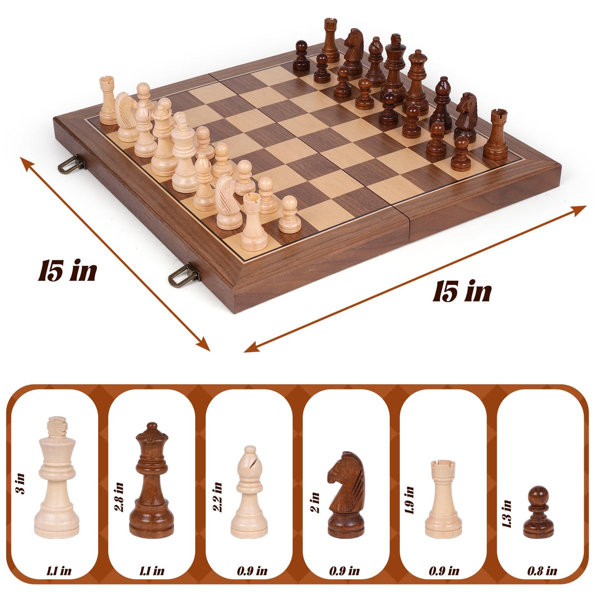 WJZDY portable travel chess set ideal for on-the-go play.