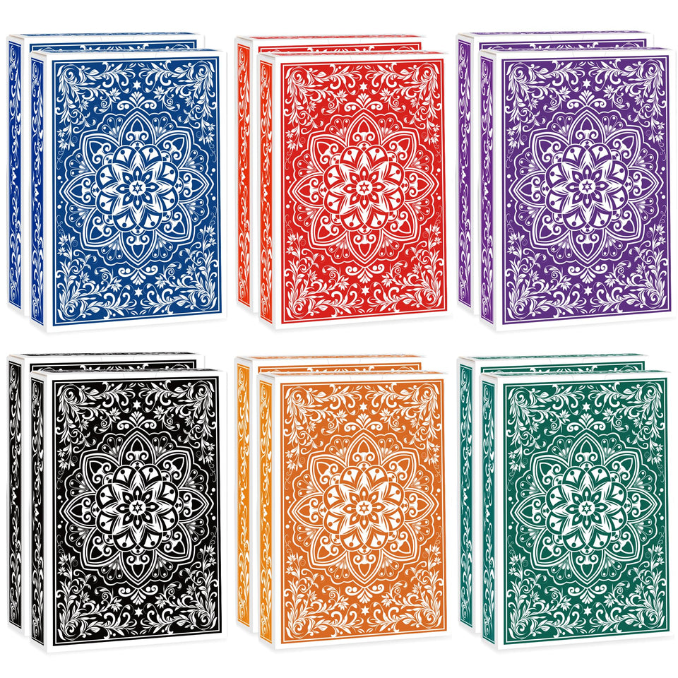 Wkchxd 12 pack playing cards in bulk for easy party setup and ongoing games.
