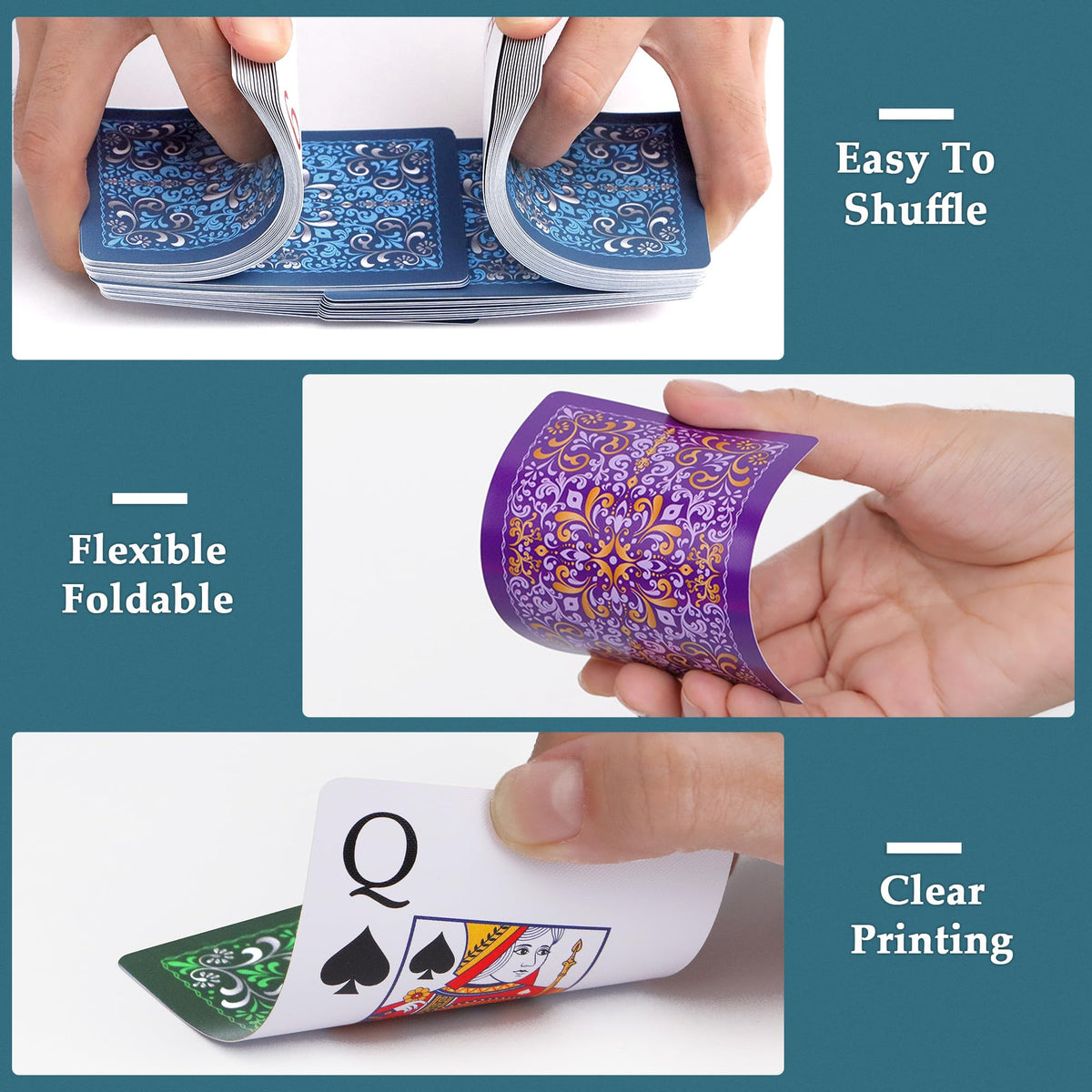 Wkchxd four-deck set for family game nights.