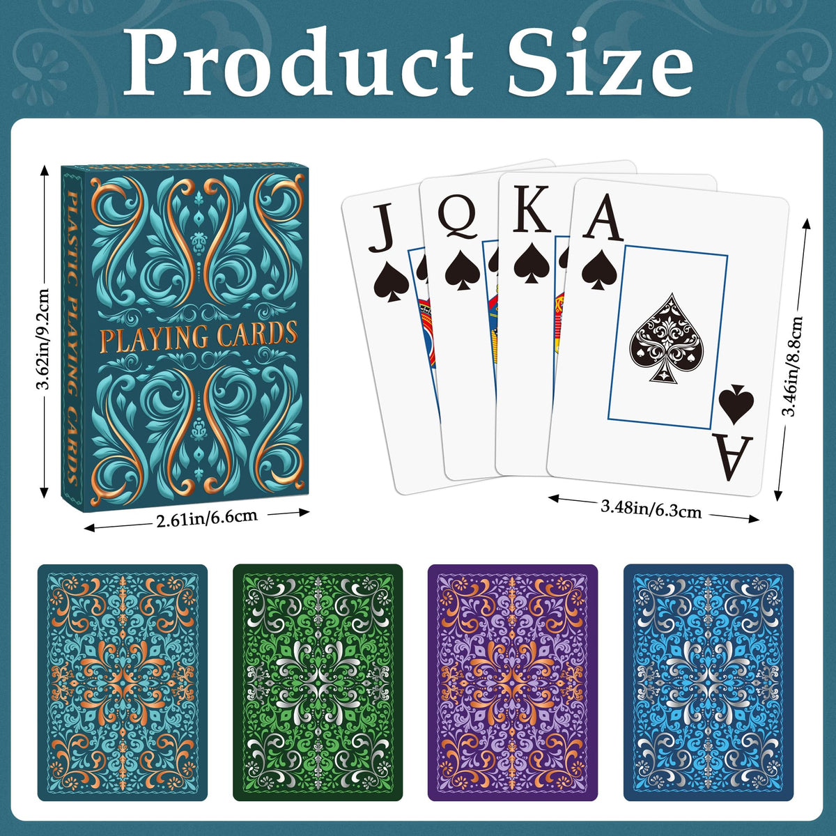 Wkchxd large-print cards, easy reading for seniors.