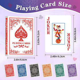 Wkchxd large print playing cards with bold indices for easy reading.