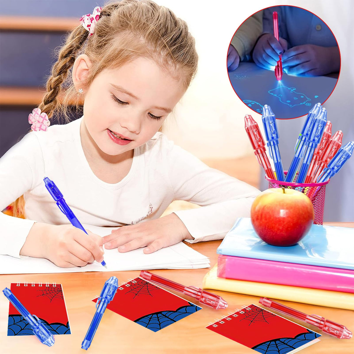 WLBBLQDIE highlighter pens in bright colors for crafts and learning