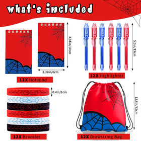 WLBBLQDIE spider themed notebooks for kids to write memories at parties