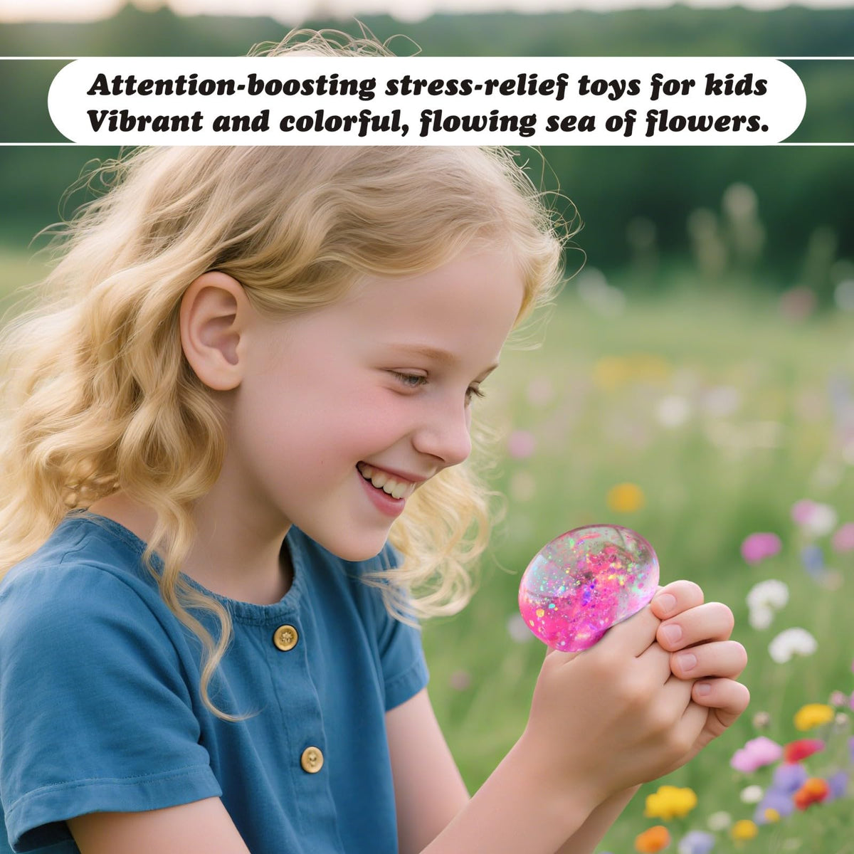 WLVGR handheld stress cube in hand for on-the-go calm.