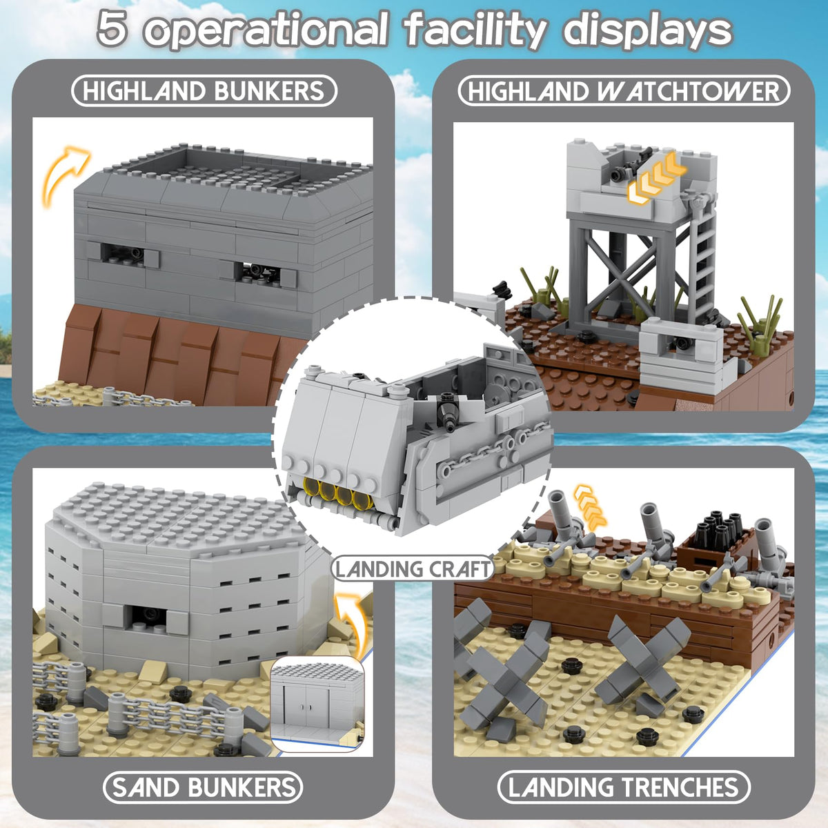WMBickser 1120-piece opening compartments enable interactive access during builds.