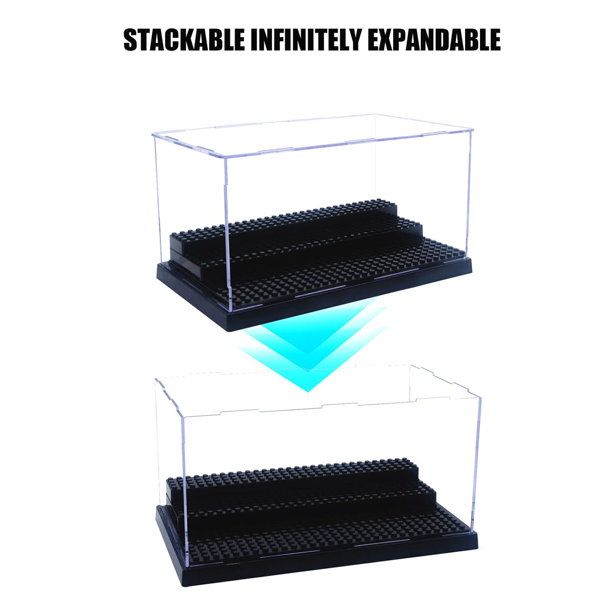WMM Adjustable steps enable flexible minifigure arrangements