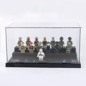 WMM Clear acrylic display box provides 360-degree visibility for figures