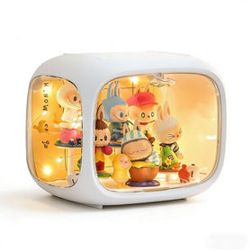 WMM clear acrylic display case with LED light for night viewing