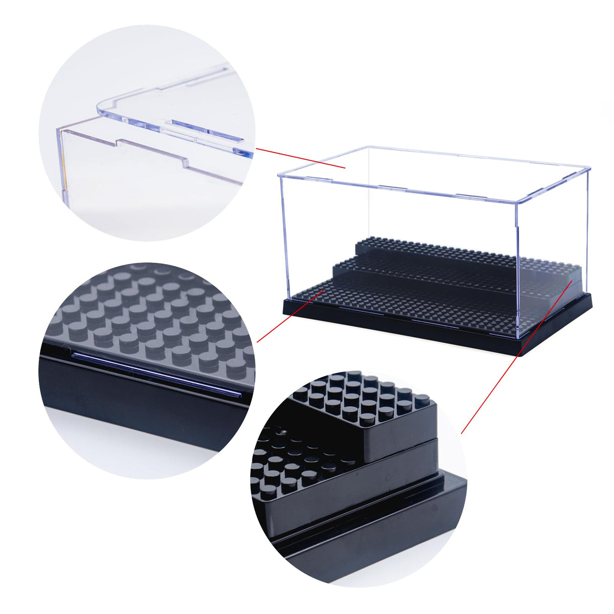 WMM Display case compatible with major brick and figure lines