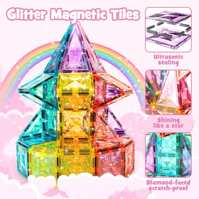 WMXDU glitter diamond tiles in macaron colors inspire imaginative play