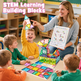 WMXDU large tiles offer easy grip for little hands and safe building