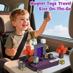 WMXDU magnetic blocks with easy-grip cubes support fine motor skills