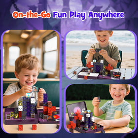 WMXDU mini magnetic blocks 49-pcs set enabling creative construction and learning
