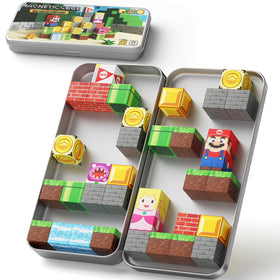 WMXDU mini magnetic blocks with portable iron box for mess-free travel play.