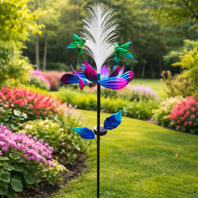 49-inch tall WNXURT wind spinner for front yard or garden beds