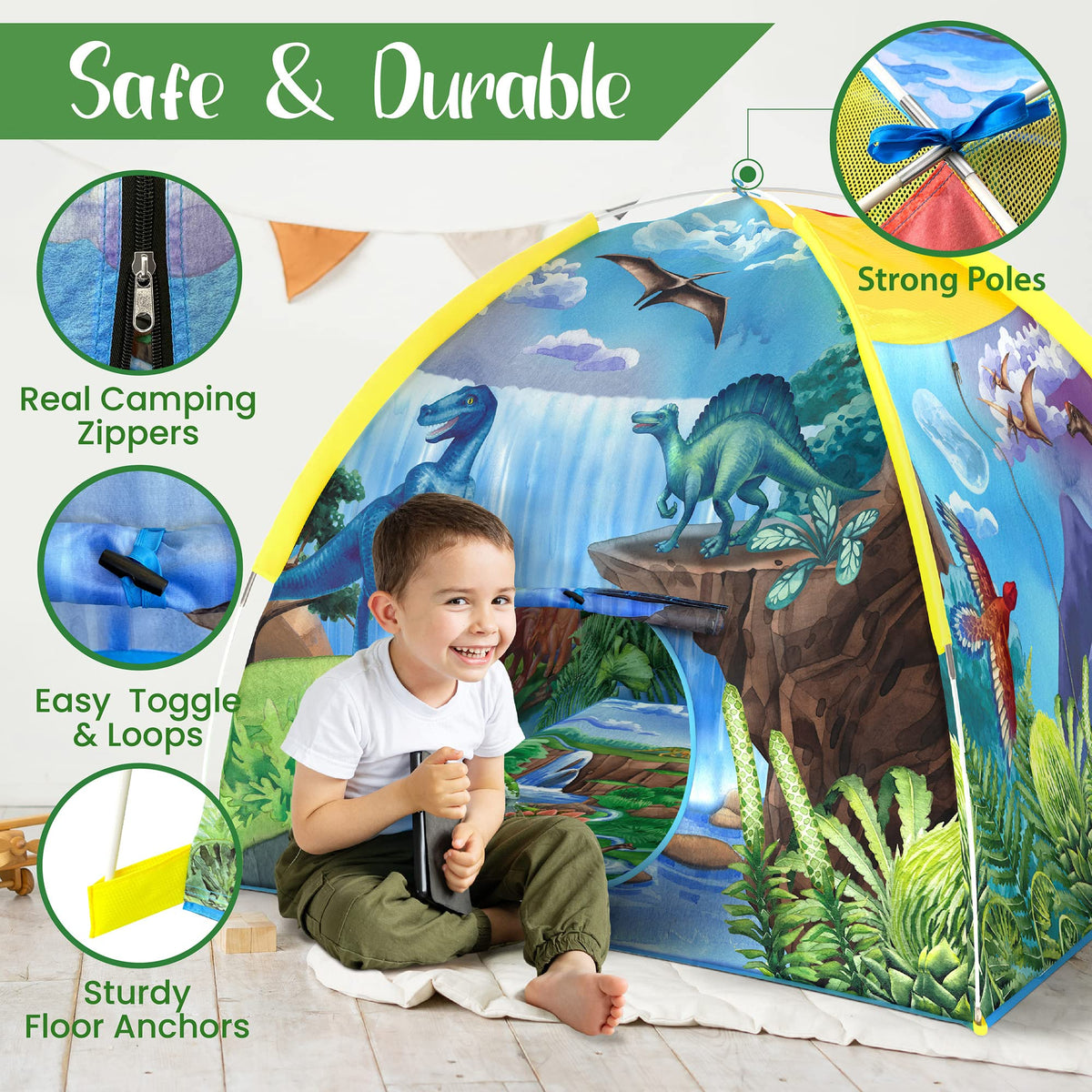 Dino Discovery booklet helps kids learn through play.