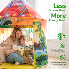 Easy pop up assembly and quick storage for busy families.
