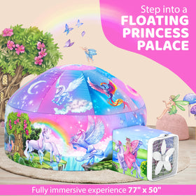 Kids enjoy imaginative play inside the Enchanted Aerodome.
