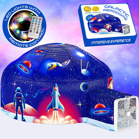 W&O Galactic Aerodome with LED lights for immersive space playtime