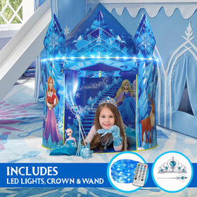 W&O Frozen Princess Tent interior measures 51 by 40 inches