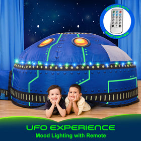 W&O durable polyester tent is easy to clean after busy indoor adventures.