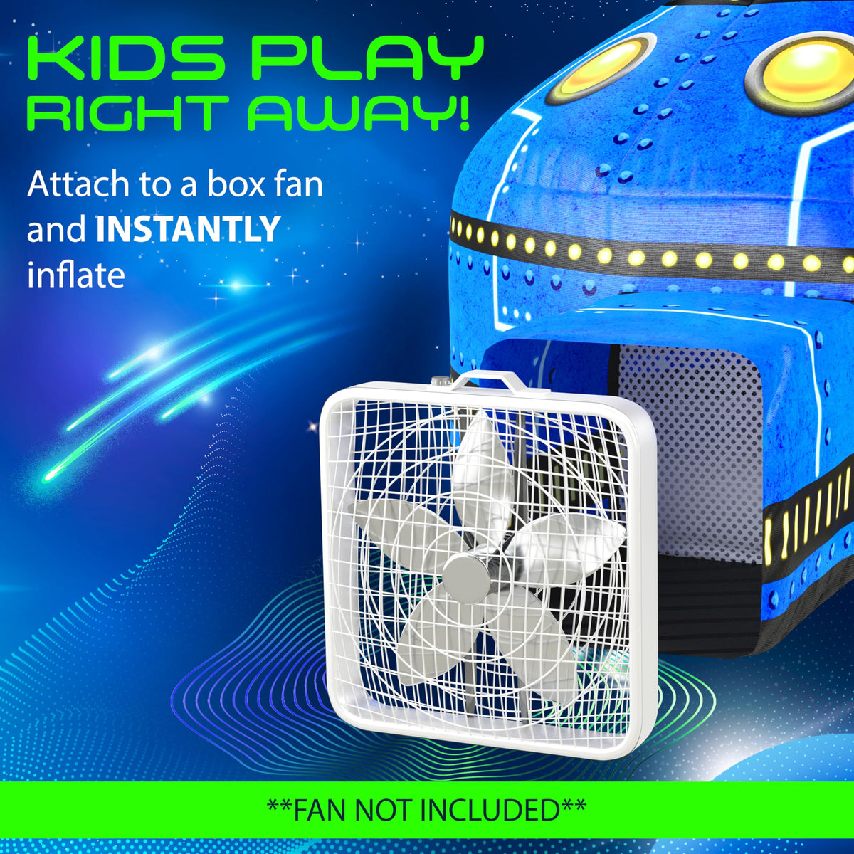 W&O UFO sound button adds six space sounds for interactive space adventures.
