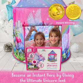W&O Unicorn Sparkle Play Tent includes magical activity pack