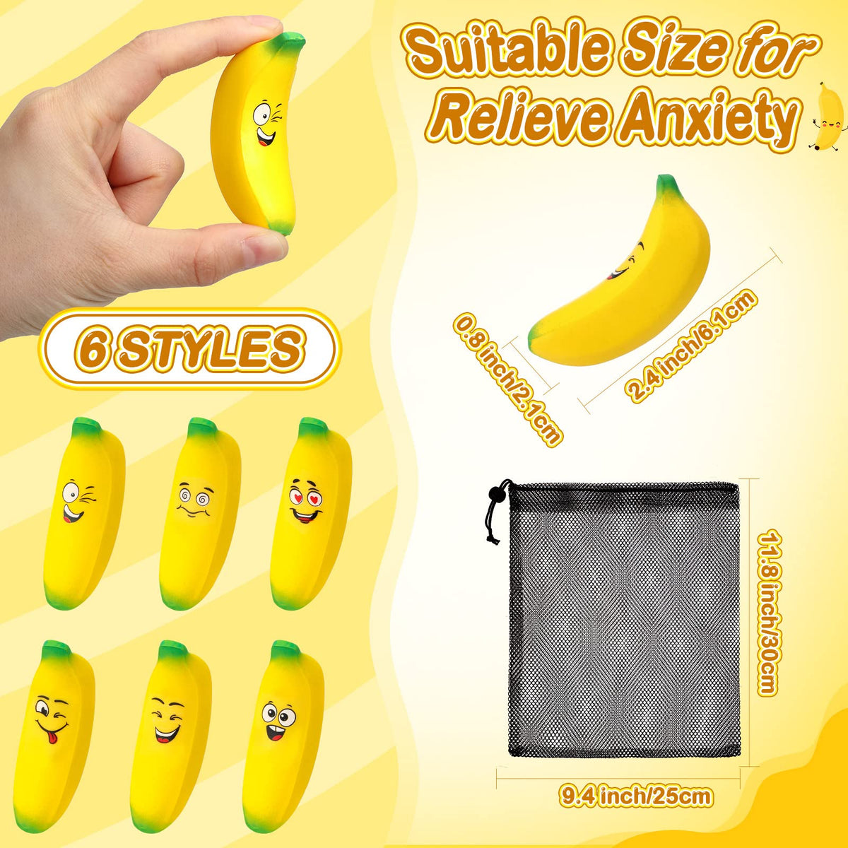 Woanger banana fidget toy ideal for focus during study sessions