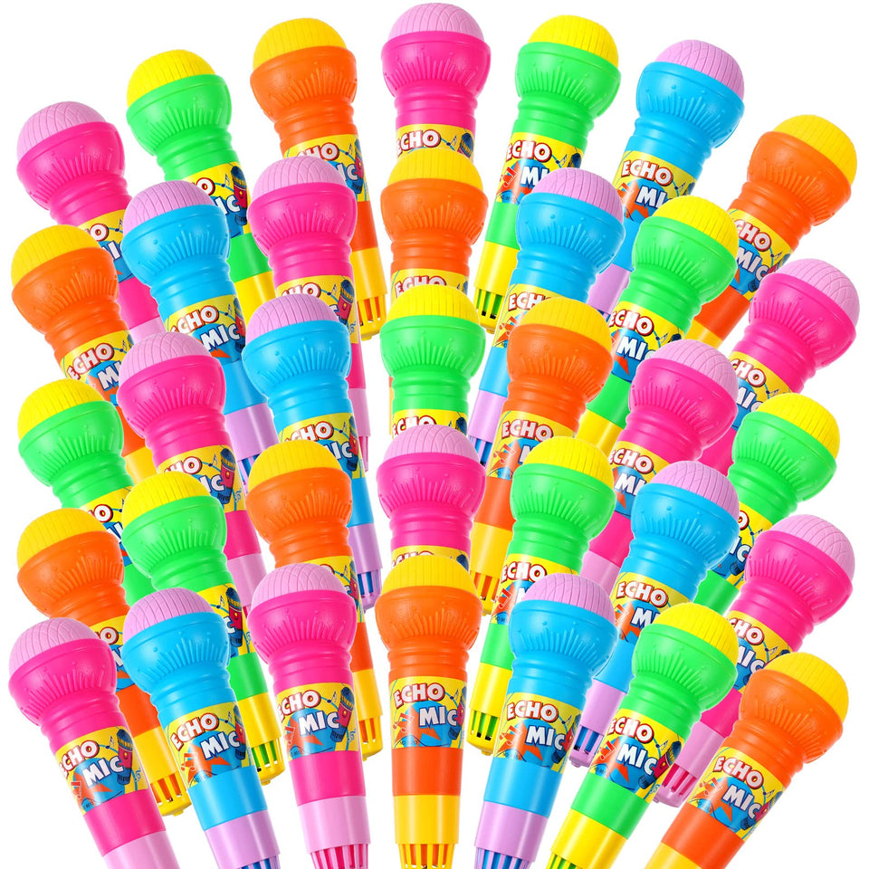Woanger Echo Microphone colorful set for group singing and party fun.