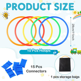 Woanger connectors show flexible layouts for creative obstacle setups and imaginative play